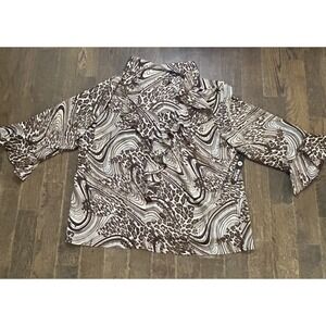Plus size womens‎ blouse Multi colored - Elegance by Milano - Size 2X NWT